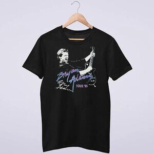 Bryan Adams T-Shirt Vintage 85 Tour Music Fan Graphic Rock Concert Tee 73